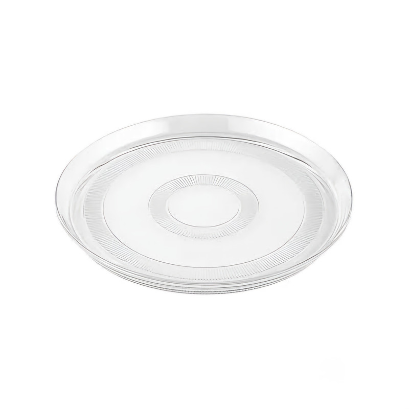 دیس گرد شیشه‌ای کد HS2436 با قابلیت شستشو در ماشین ظرفشویی و مقاومت در برابر شوک حرارتی با ابعاد 33×33×2.5 سانتی‌متر