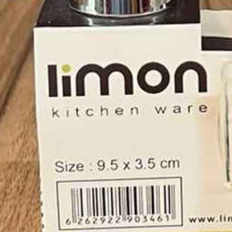 نمکپاش لیمون مدل شیشه ای درب استیل کد HS2411 مجموعه 2 عددی